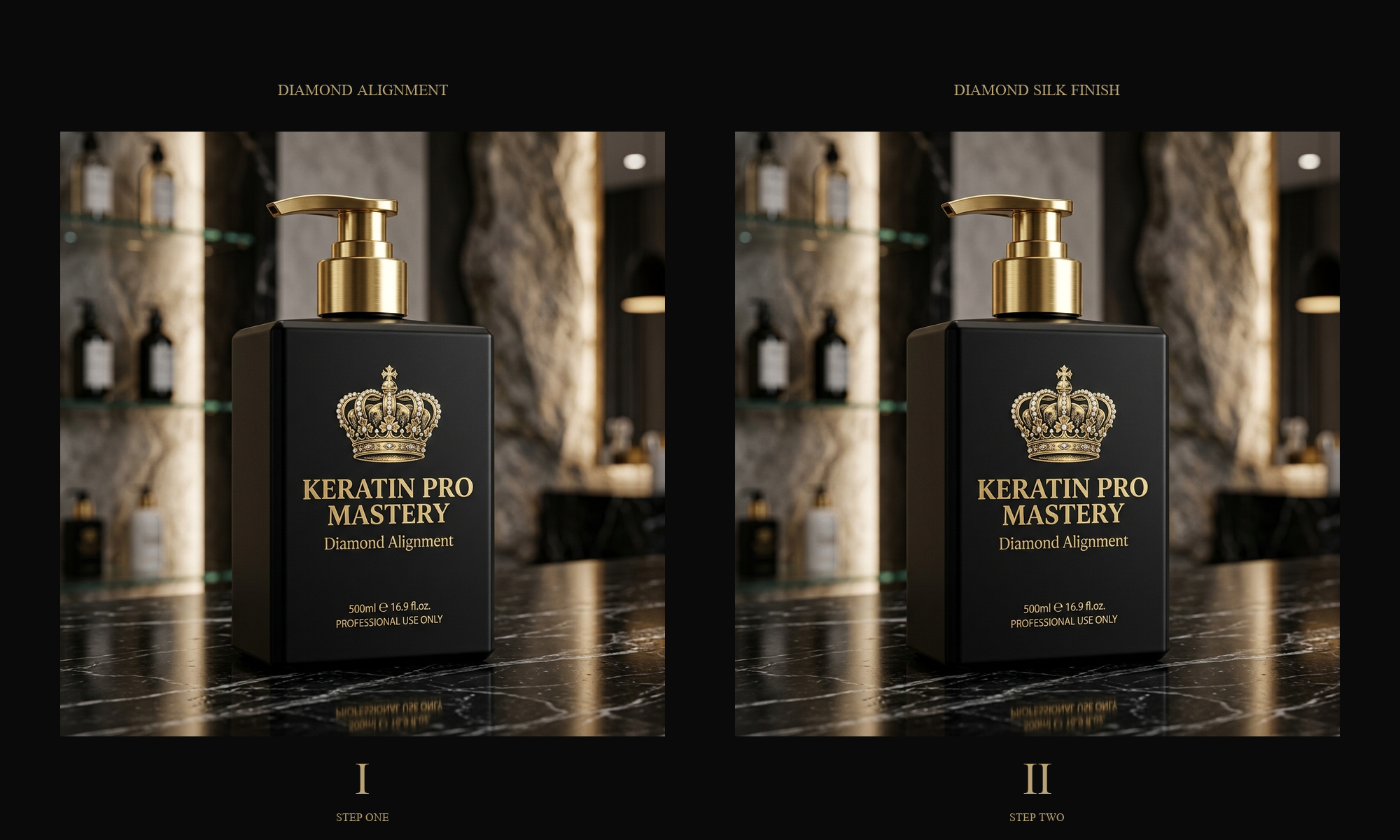 Diamond System V6.0 Duo Pack - Step 1 Reducer and Step 2 Sealer Professional Keratin Reduction System