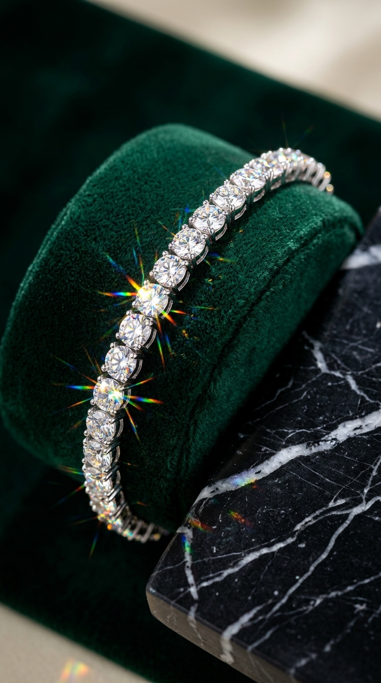 Mayfair London · 4.0mm VVS1 Moissanite Tennis Bracelet